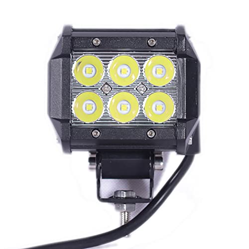 WanuigH Barra de luz Todoterreno General DIRIGIÓ Luz De Trabajo Automotriz Motocicleta Off-Road Techo Luz De Ingeniería Luz Modificada Luz De Tira Fácil de Instalar (Color : Black, Size : One Size)