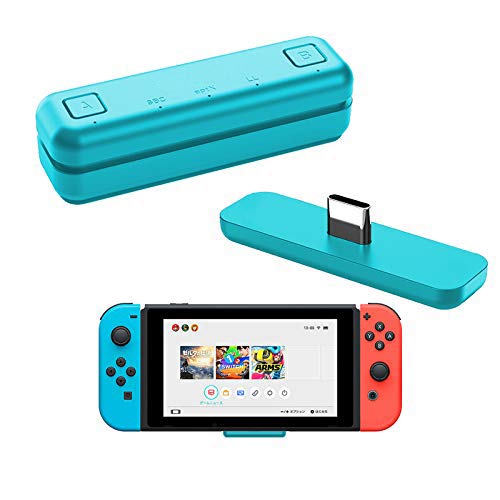 WeChip Adaptador de transceptor USB de Audio Bluetooth Route Air para Nintendo Switch/Switch Lite / PS4 / PC, 5 mm, sin retraso, Plug and Play, Azul