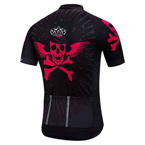 Weimostar Maillot de ciclismo para hombre, camiseta de ciclismo, parte superior transpirable, de verano, manga corta