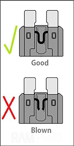Wekster - Juego de fusibles de coche estándar estándar 5, 7,5, 10, 15, 20, 25, 30 amperios ABR ATO ATS para automóviles RV, ATV, carrito de golf, camiones, 120 unidades