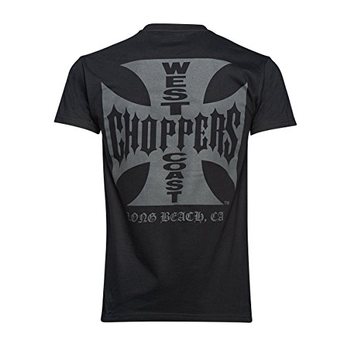 West Coast Choppers Camiseta Og Cross Solid Negro (Xxxl, Negro)