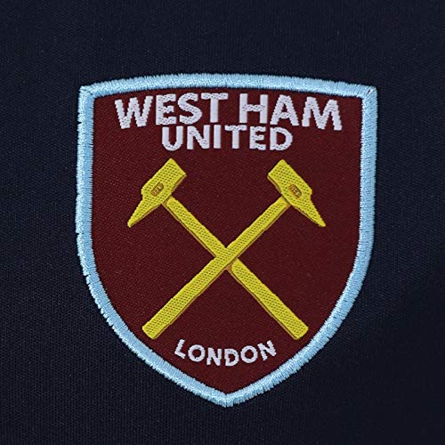 West Ham United FC Camiseta Oficial Para Entrenamiento - Para Niño - Poliéster - Azul Marino Cuello de Pico - 12-13 Años (XLN)