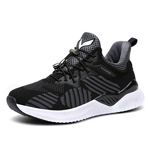 WETIKE Zapatillas Deportivas Niños Zapatillas de Running Casual Zapatos Deporte Transpirables Calzado con para Niña Junior 35EU Negro