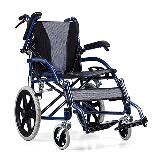 WEWE.V Sillas de ruedas plegables, silla de ruedas plegable, ligera, compacta, portátil, ultraligera, para personas mayores, scooter portátil para discapacitados de 12 kg, 2
