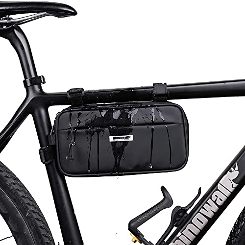 WILDKEN Bolsa Manillar Bicicleta Impermeable MTB de Bolsillo Bolsa para el Pecho Bolsa para el Hombro Ciclismo Accesorios con y Reflectante MTB Bicicleta (Negro)