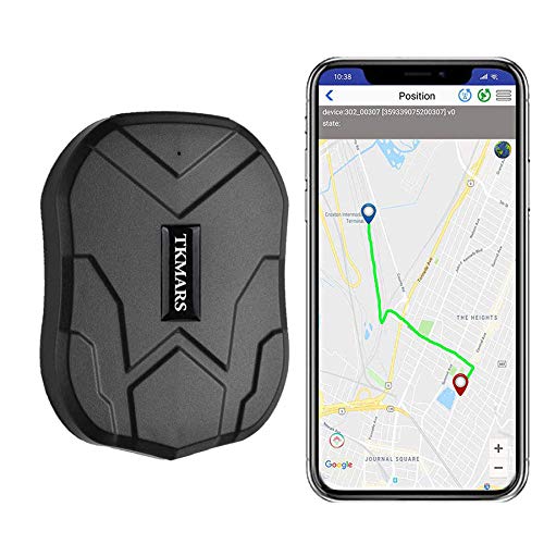 Winnes Localizador GPS para Coche, Tiempo Real GPS Tracker, Anti-perdido Impermeable Rastreador GPS para Totalizador Lost Find Aplicaciones Gratuitas para iOS y Android TKMARS 5000mAh 905