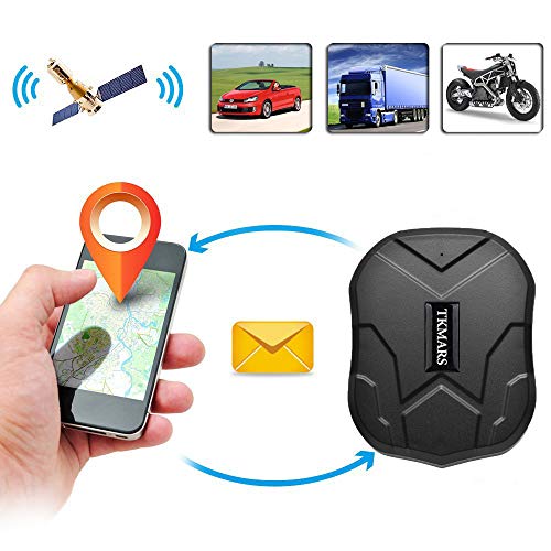 Winnes Localizador GPS para Coche, Tiempo Real GPS Tracker, Anti-perdido Impermeable Rastreador GPS para Totalizador Lost Find Aplicaciones Gratuitas para iOS y Android TKMARS 5000mAh 905