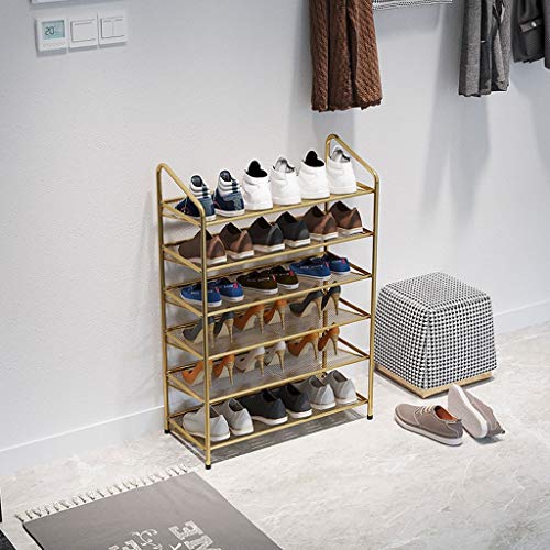 WINON Zapatero Multi-Capa de Hierro Zapato Nordic Simple Home Shoe Shelf Zapatillas de Estante de Almacenamiento Tienda de Ropa Tienda de Zapatos Mostrar Sala de Estar Zapateros