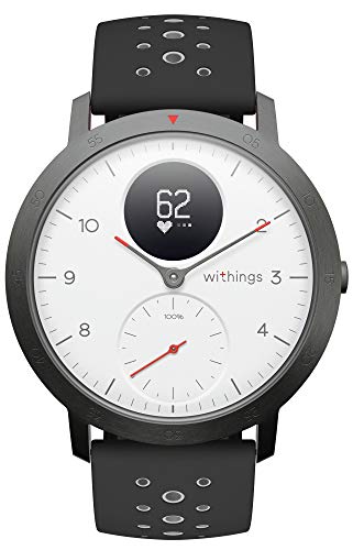 Withings Steel HR Sport - Reloj inteligente híbrido multideporte con GPS, pulsómetro, medición del VO2 máximo para conocer el estado físico, seguimiento de la actividad y del sueño, notificaciones