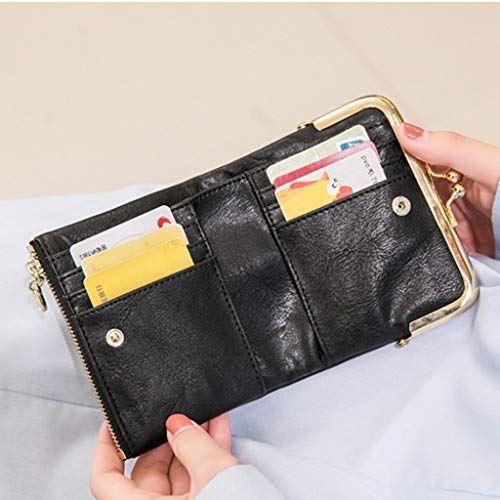 WT-DDJJK Monedero Billetera, Monedero Plegable de Cuero de PU, Llavero, Monedero, Monedero, Bolso Vintage, Bolsa de Cambio, Black Friday Sales 2020