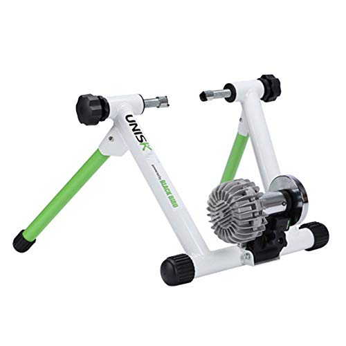 WUBAILI Soporte Inteligente para Entrenador De Bicicletas, Entrenador De Ejercicios De Resistencia A Fluidos, Reducción De Ruido Silencioso, Compatible con Bluetooth Y Ant +, Listo para Zwift,Blanco