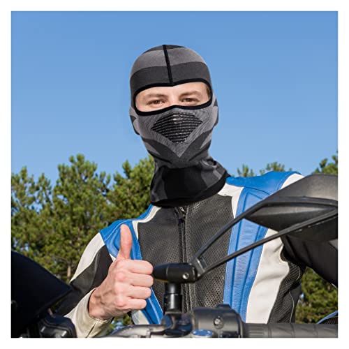 wuli store 2 Pack Balaclava Motocicleta Mascarilla Cara Completa Verano Transpirable Motocross Capucha Cap Cycling Motorbike A prueba de viento Piedra Mascarillas Hombres Mujeres ( Color : Clear )