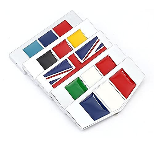 WWFAN 1 PCS Pegatina de Coche Italia Alemania Francia Inglaterra Bandera Emblema Etiqueta calcomanías para BMW Audi Honda Opel Lada Toyota Chevrolet Ford Seat Nissan (Color Name : England Flag)