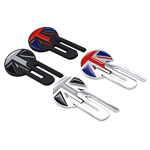 WWFAN Emblema de Insignia de Metal de Coche 1pcs 3D S Modificado Inglaterra Bandera Coche Tronco Auto Logo Adhesivo Adhesivo Pegatina for la mayoría de los Autos Name : 1