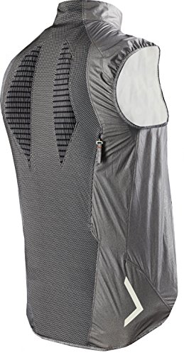 X-Bionic Chaleco Bike Streamlite Hombre, Negro Melange, XS