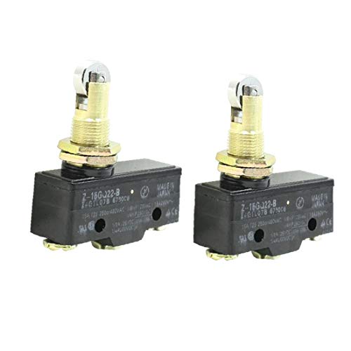 X-DREE 2 Unidades Z-15GQ22-B 3 Terminales de Tornillo Montaje en Panel Émbolo Interruptor de Límite Básico(2 Pcs Z-15GQ22-B 3 Screw Terminals Panel Mount Roller Plunger Basic Limit Switch