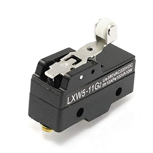 X-DREE LXW5-11G2 3 Terminales de tornillo Interruptor de límite de rodillo de palanca momentánea de montaje en panel Palanca(LXW5-11G2 3 Screw Terminals Panel Mount Momentary Lever Roller Limit Switch