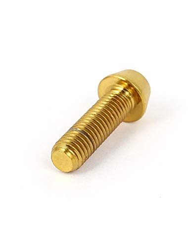 X-DREE M5x18mm TC4 Titanium Hex Taper Head Bolts Front Derailleur Seat Post Fasteners(M5x18mm TC4 Titanium Hex Taper Head Bolts Front Derailleur Seat Post Fasteners