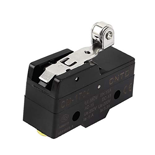 X-DREE Palanca de rodillo 1NO 1NC SPDT 3 Terminales de tornillo Micro Limit Switch(Roller Lever 1NO 1NC SPDT 3 Screw Terminals Micro Limit Switch