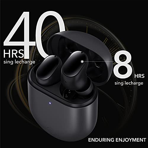 Xiaomi Auriculares Inalámbricos Bluetooth 5.2 con Función de Reducción de Ruido, Pueden Combinarse Rápidamente con Auriculares Deportivos (Negro)