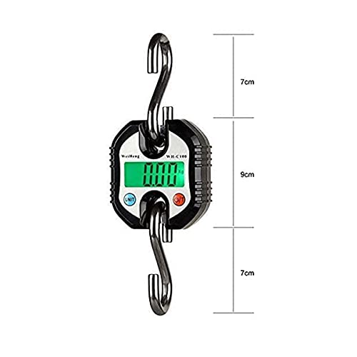 XINTONGSPP Escala de Equipaje, Escalas electrónicas 150kg x 50 g Escala de colgaje Digital, Gancho de Acero Inoxidable Escala de grúa electrónica Equipaje Herramienta de pesaje,B