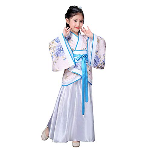 Xinvivion Estilo Chino Hanfu Vestido - Antiguo Tradicional Ropa Elegante Retro Tang Suit Traje de Rendimiento