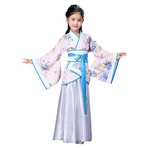 Xinvivion Estilo Chino Hanfu Vestido - Antiguo Tradicional Ropa Elegante Retro Tang Suit Traje de Rendimiento