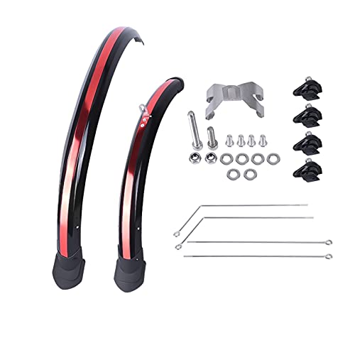 YANGSTOR 16 20 Pulgadas Plegable Bicicleta Mudguard Fender Doble Spinging Ajustable Bike Wings Ajuste para 412 Dahon V Dahon V Disc El Freno de Freno Bicicleta (Color : 16inch D Black)