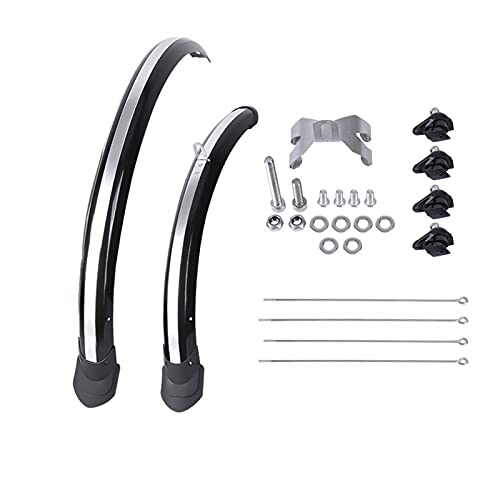 YANGSTOR 16 20 Pulgadas Plegable Bicicleta Mudguard Fender Doble Spinging Ajustable Bike Wings Ajuste para 412 Dahon V Dahon V Disc El Freno de Freno Bicicleta (Color : 16inch D Black)