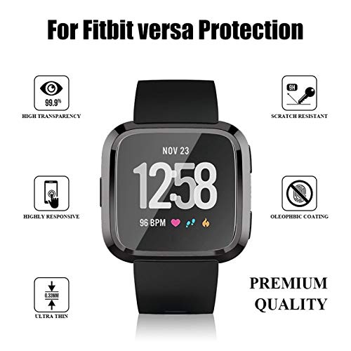 YANTAIAN Smart Watch Soft TPU Funda Protectora para Fitbit Versa (Color : Rose Red)