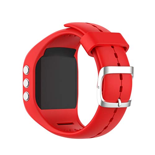 YDLYA Bandas de Reloj de Silicona Bandas de Repuesto Suave y cómoda con Correa de Reloj con Hebilla de Acero Compatible con Polar A300