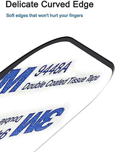 Yianerm 3M Adhesivo 4 Paquetes de Placa de Metal Delgada para Soporte magnético para teléfono de Coche (2 Redondo y 2 rectangulares)