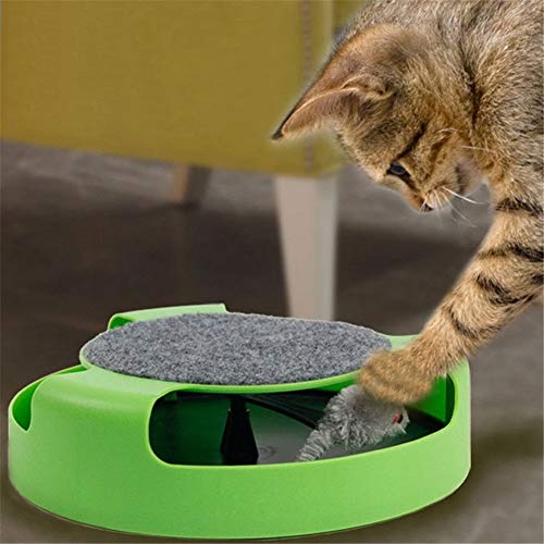 Yongkanghappy Juguetes para Gatos para Entretenimiento Juguete Gato Juguetes del ratón Gato Pelota de Ejercicio Juguete de Rodillo Interactivo de Gato