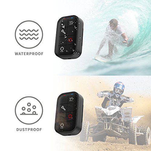 Yottafun Control Remoto a Prueba de Agua Compatible con GoPro Hero 8/7/6/5/4/3 plus y cámaras de sesión