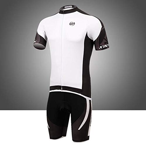 YOUCAI Hombre Traje de Ciclismo Conjunto Ciclismo Verano Traje Bicicleta Camiseta Maillot y Culotte con 3D Gel Pad para MTB, Spinning Bicicleta de Carretera 4