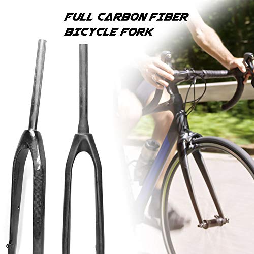 YSHUAI Horquilla para Bicicleta Horquilla de Bicicleta de Fibra de Carbono rígida cónica, Freno de Disco para Bicicleta 26 ER / 27.5ER / 29 ER Pulgadas Horquilla de suspensión MTB,Straight,26 Inch