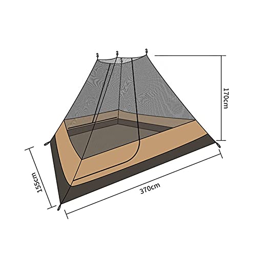 YSJJYQZ Tienda de campaña Tienda Pyramid Tienda India Refugio Anti-Ruelas Camping al Aire Libre Tienda de campaña Yurt Camp Tienda con Chimenea Solo Incluye Shell Exterior (Color : Turmeric Gold)