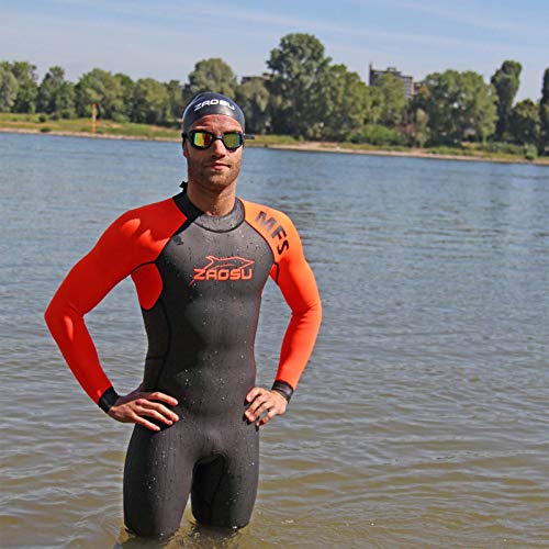 Zaosu MFS Traje de neopreno para hombre, traje de triatlón para nadar al aire libre, medium