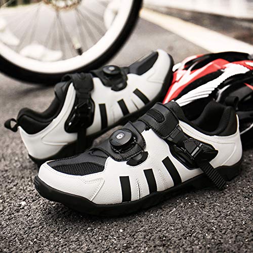 Zapatilla de Ciclismo Hombre Mujer Zapatillas Ciclismo MTB Unisex Zapatillas de Bicicleta de Carretera y Montaña Calzado para Bicicletas Transpirables al Aire Libre para Bicicleta de Montaña/Carr