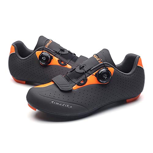 Zapatilla de Ciclismo Hombre Mujer Zapatillas de Ciclismo para Adultos Zapatos de Bicicleta de Carretera con Autobloqueo Zapatillas de Bicicleta de Carretera y Montaña Transpirable para Bicicleta