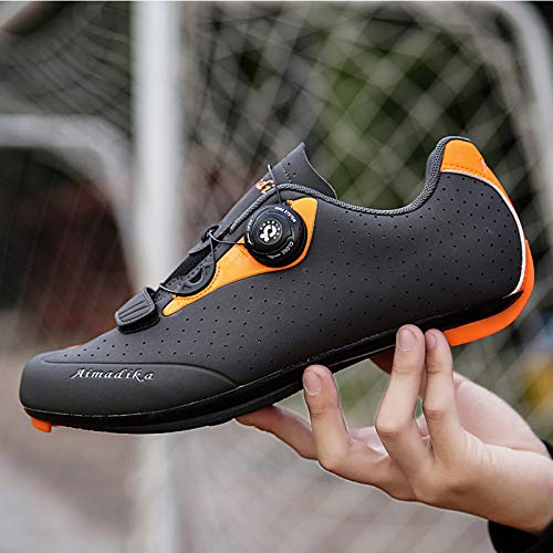 Zapatilla de Ciclismo Hombre Mujer Zapatillas de Ciclismo para Adultos Zapatos de Bicicleta de Carretera con Autobloqueo Zapatillas de Bicicleta de Carretera y Montaña Transpirable para Bicicleta