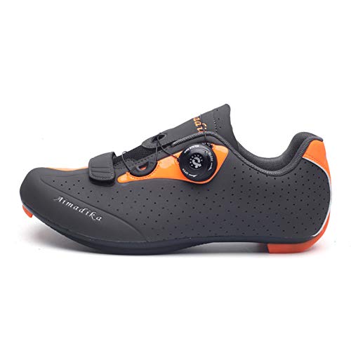 Zapatilla de Ciclismo Hombre Mujer Zapatillas de Ciclismo para Adultos Zapatos de Bicicleta de Carretera con Autobloqueo Zapatillas de Bicicleta de Carretera y Montaña Transpirable para Bicicleta