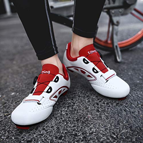 Zapatilla de Ciclismo Hombre para Carretera y Montaña Zapatilla de Ciclismo - Zapatos de Bicicleta de Carretera Calzado Deportivo de MTB Transpirable Calzado de Ciclismo y Senderismo Interior Zap