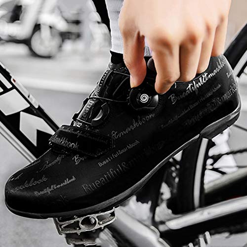 Zapatilla de Ciclismo Hombre para Carretera y Montaña Zapatilla de Ciclismo Zapatos de Bicicleta de Carretera Hombre Zapatillas de Bicicleta de Montaña Transpirables Calzado para Bicicletas Inter