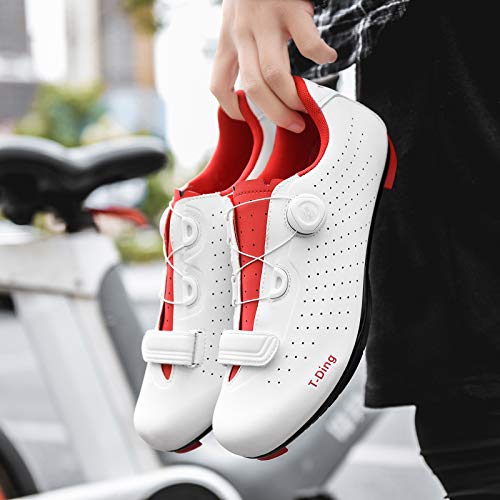 Zapatillas Bicicleta Montaña Hombre Zapatillas de Bicicleta Unisex, Calzado Deportivo de MTB Transpirable Zapatos de Ciclismo para Carretera Zapatillas de Deporte al Aire Libre para Bicicleta de