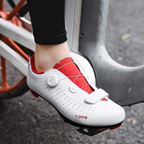 Zapatillas Bicicleta Montaña Hombre Zapatillas de Bicicleta Unisex, Calzado Deportivo de MTB Transpirable Zapatos de Ciclismo para Carretera Zapatillas de Deporte al Aire Libre para Bicicleta de