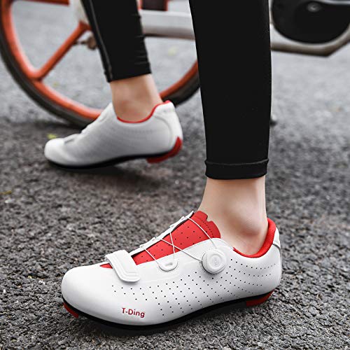 Zapatillas Bicicleta Montaña Hombre Zapatillas de Bicicleta Unisex, Calzado Deportivo de MTB Transpirable Zapatos de Ciclismo para Carretera Zapatillas de Deporte al Aire Libre para Bicicleta de