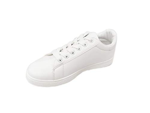 Zapatillas Blancas Mujer Sneakers Flecha Blanco T.38