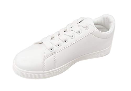 Zapatillas Blancas Mujer Sneakers Flecha Blanco T.38