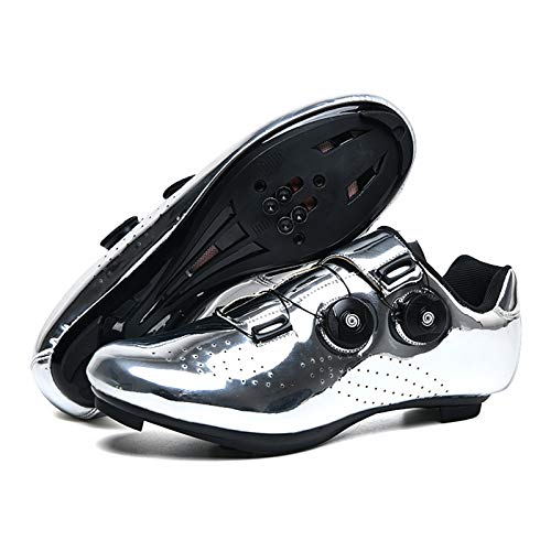 Zapatillas Ciclismo MTB Hombre Zapatos de Bicicleta de Carretera Hombre, Antideslizante Transpirable Calzado para Bicicletas para Ciclismo de Carretera y Ciclismo de montaña Antideslizante Zapati